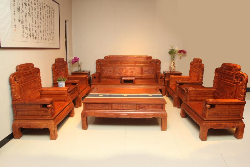 招財進寶沙發(fā)（刺猬紫檀）